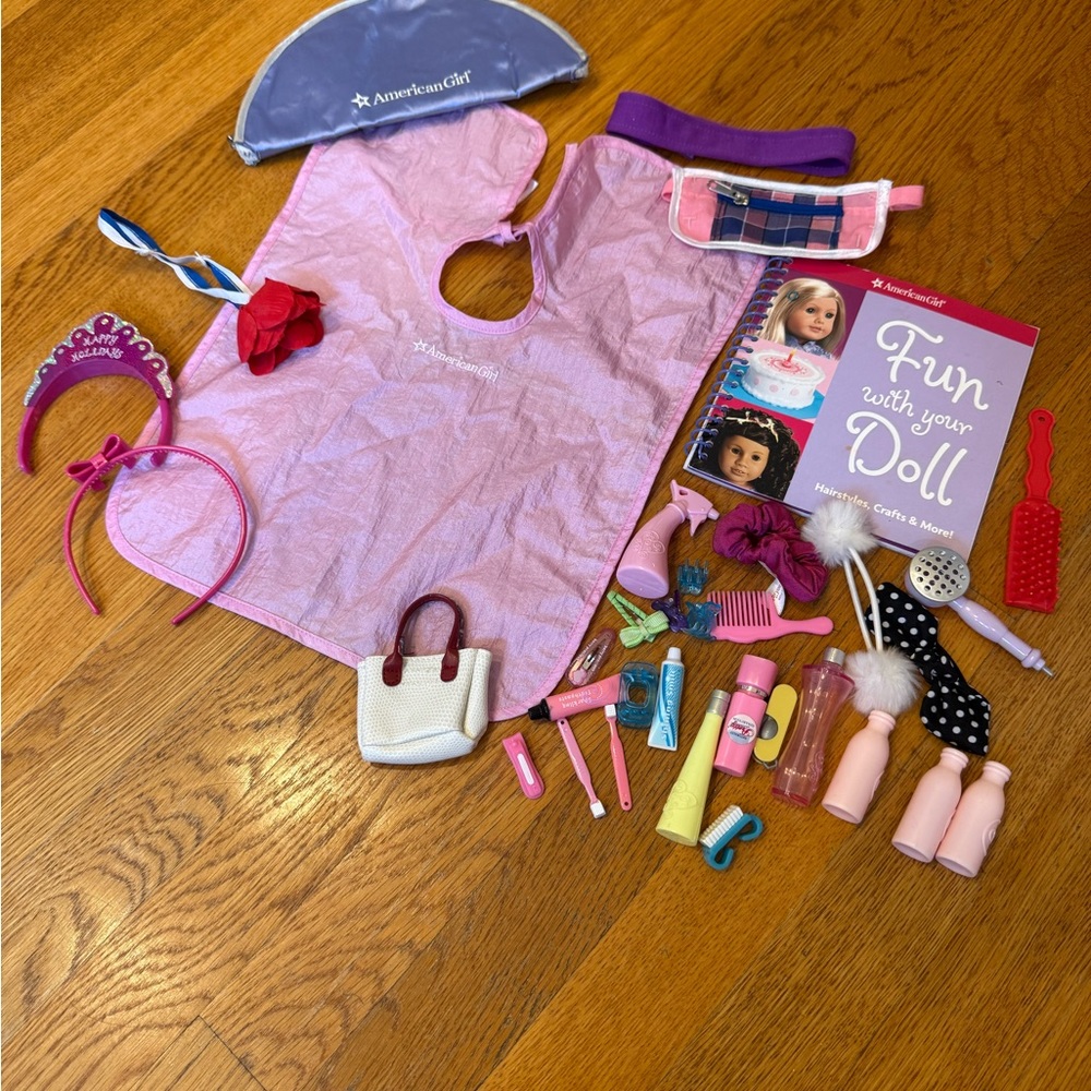 American Girl Pink Salon & Styling Accessories
